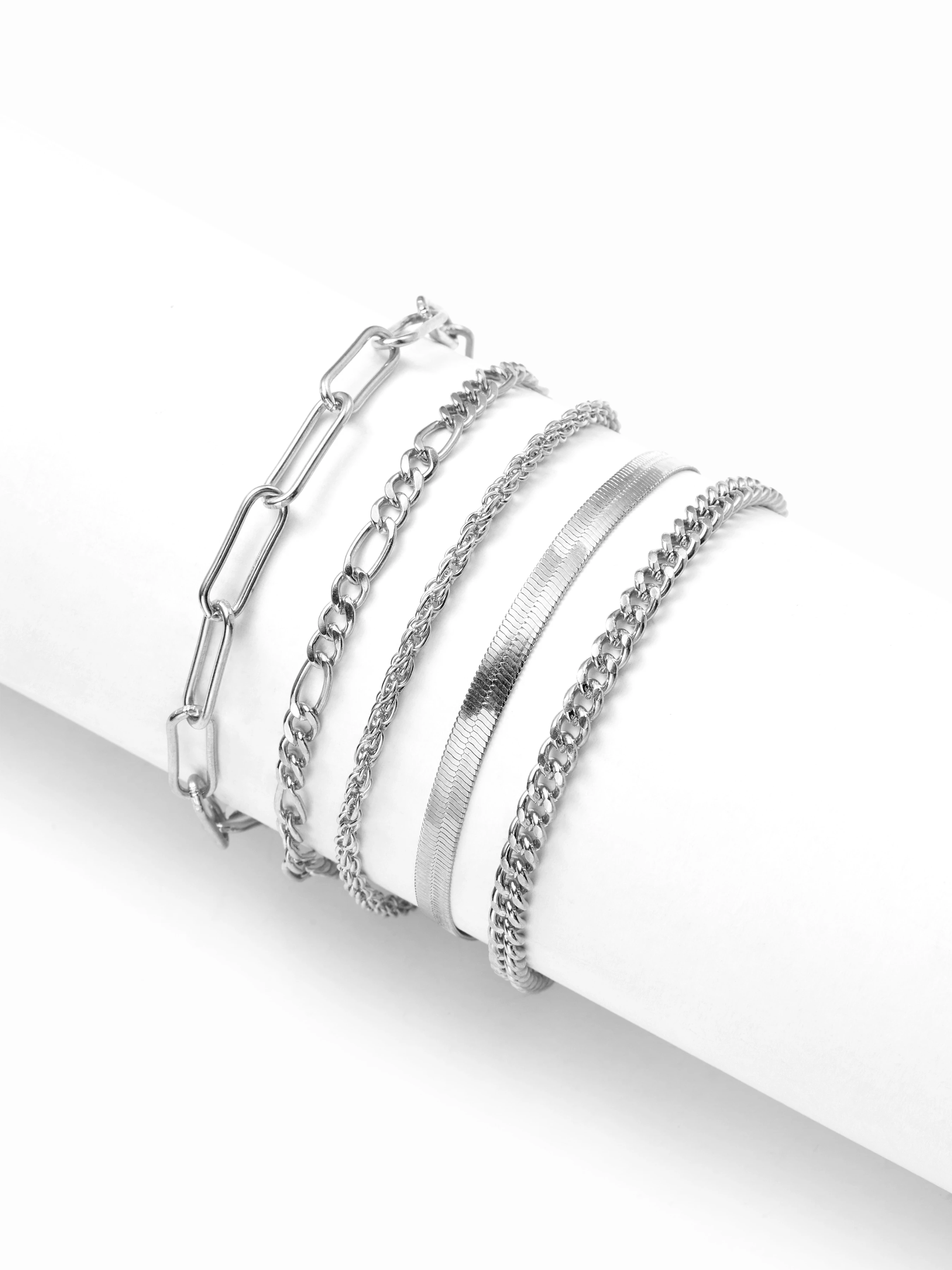 5PCS CHAIN BRACELET SET