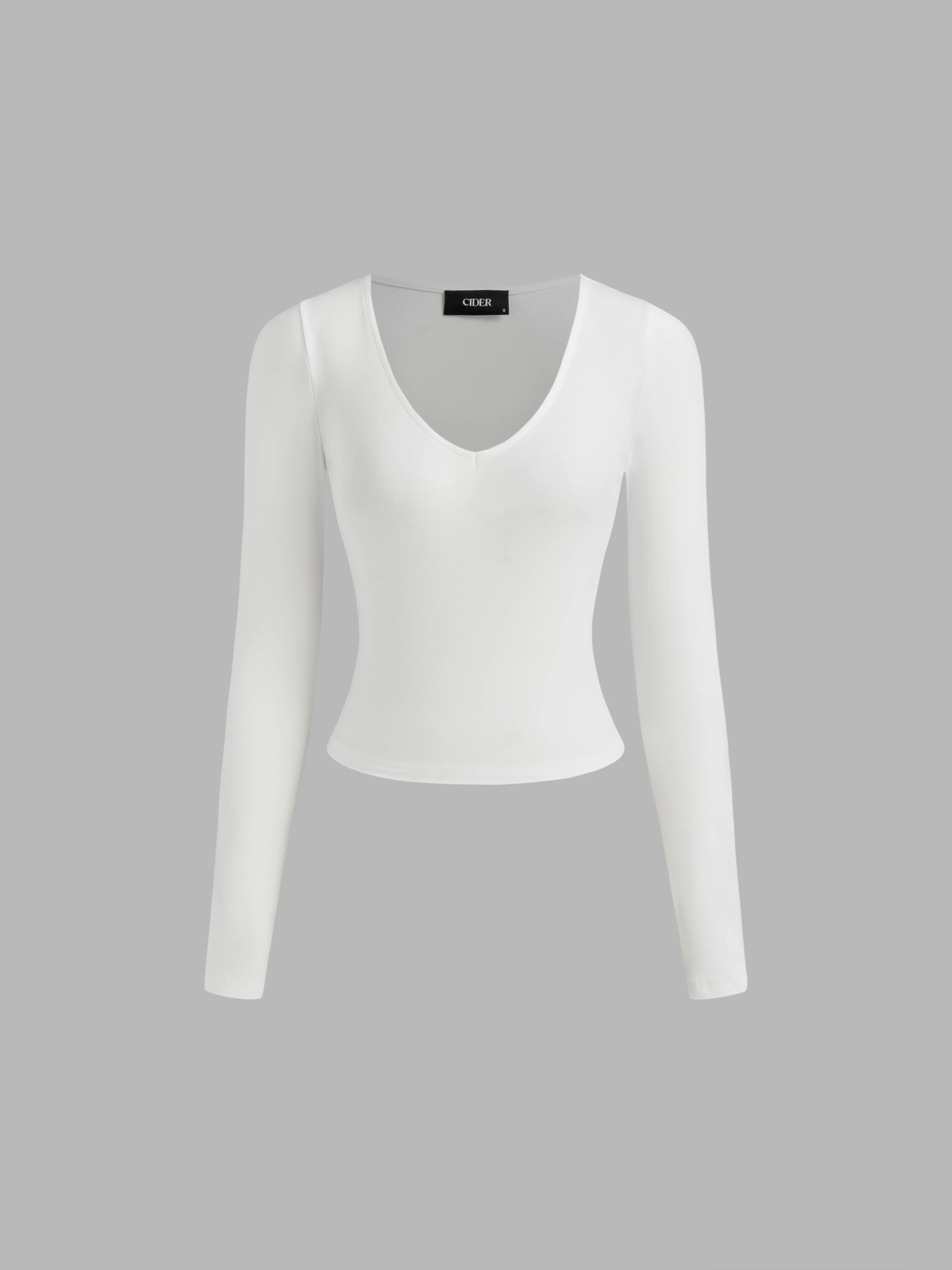 V-neck Long Sleeve Tee