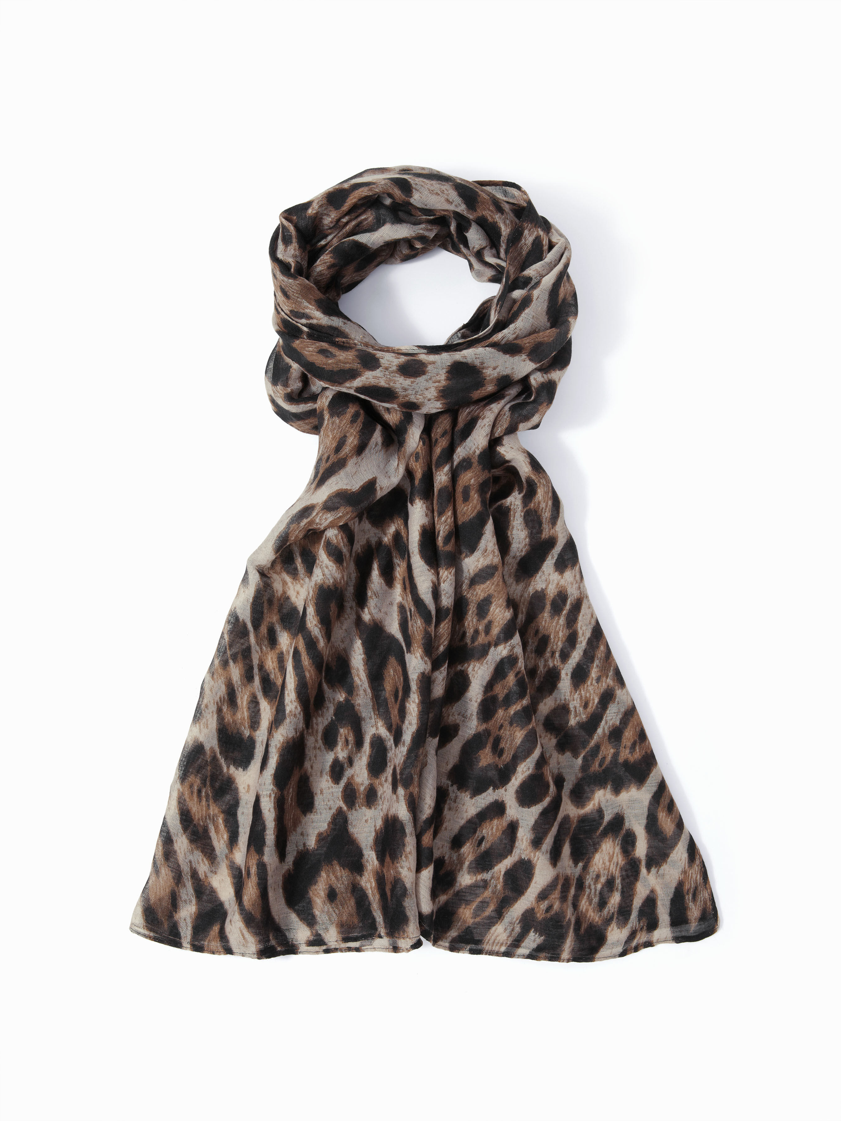LEOPARD PRINT SCARF