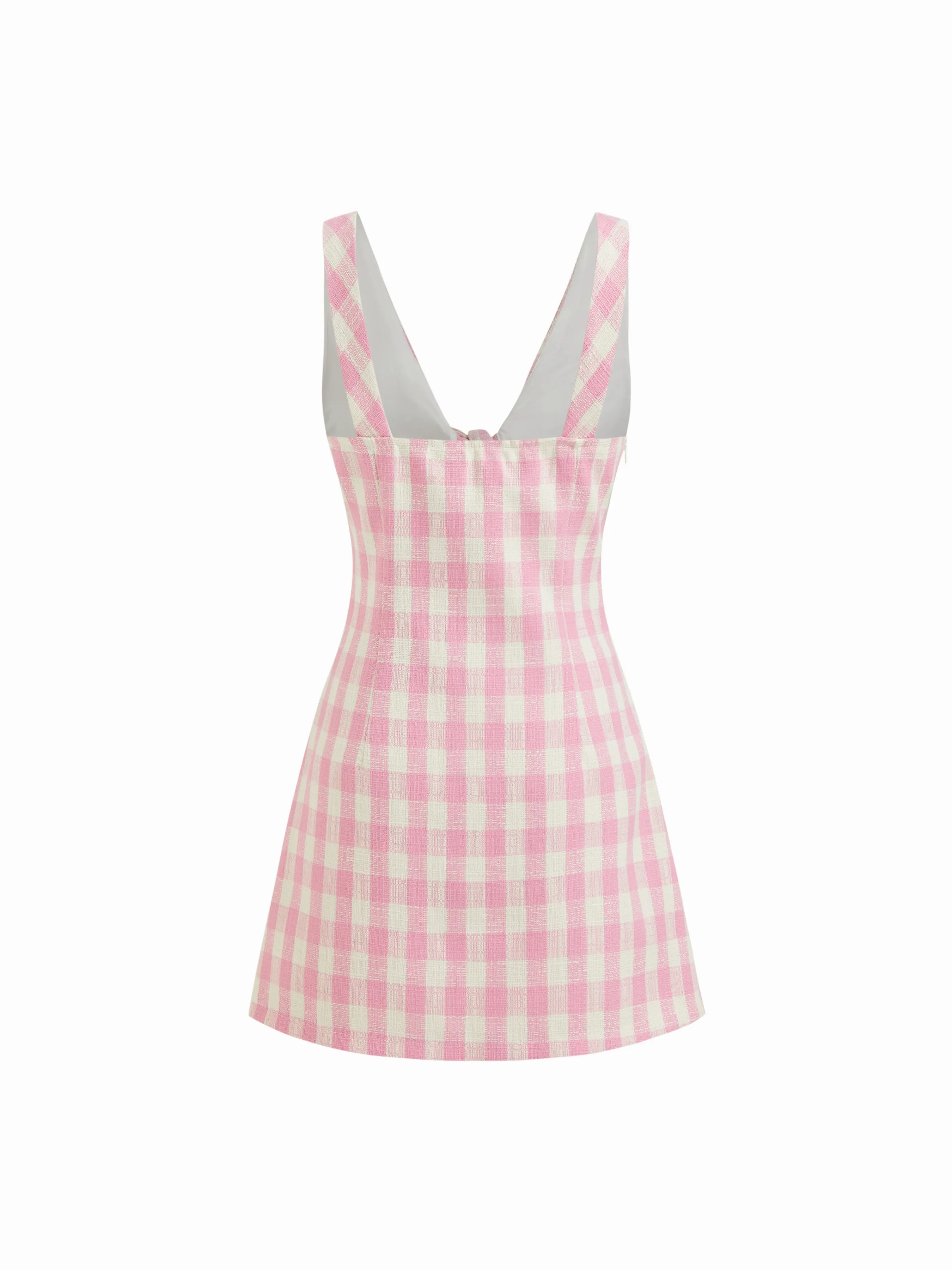 9080-v-neck-check-knotted-mini-dress-1.webp