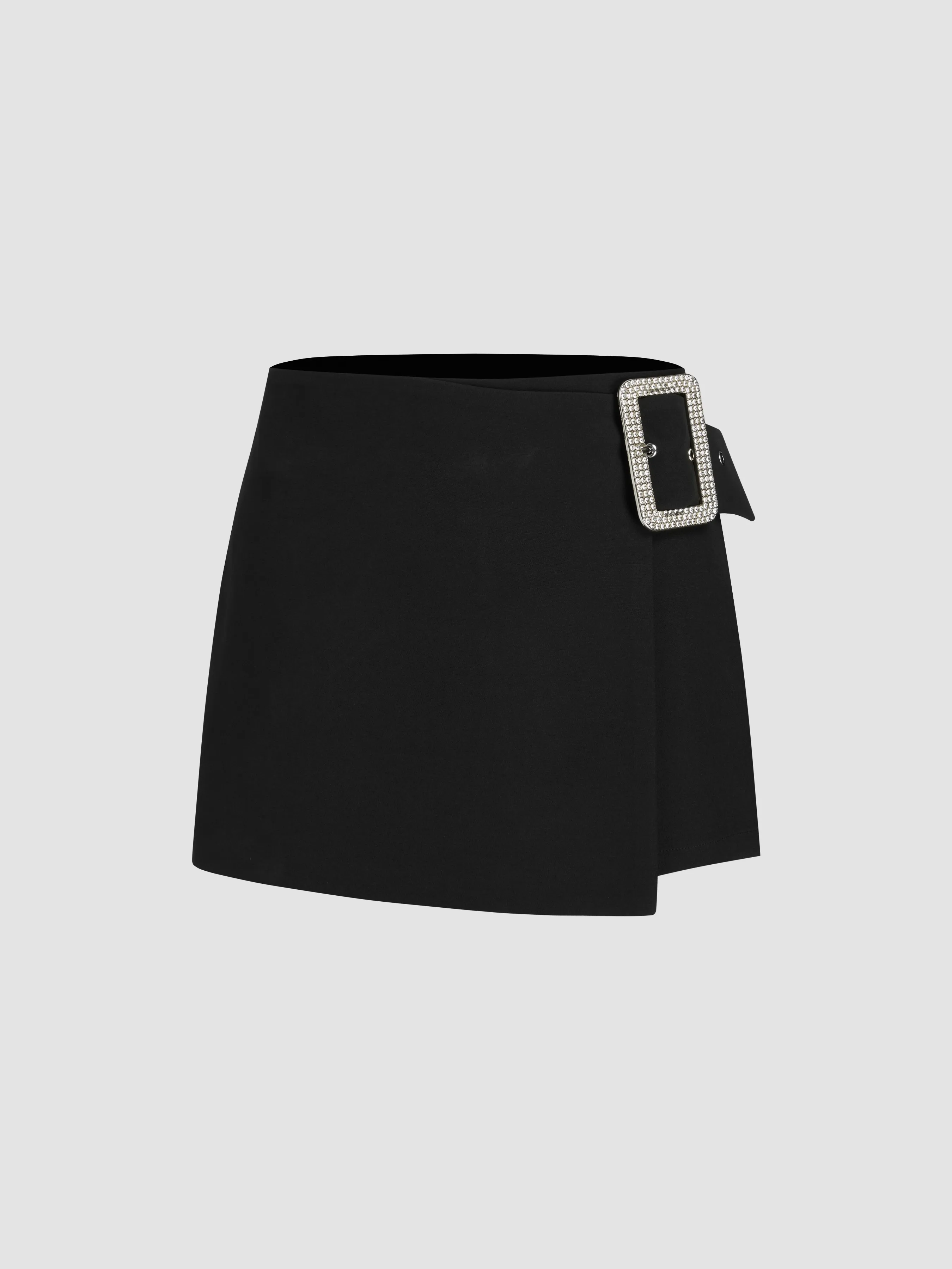 Low Rise Rhinestone Buckle Wrap Skort 1 9276-low-rise-rhinestone-buckle-wrap-skort-1.webp