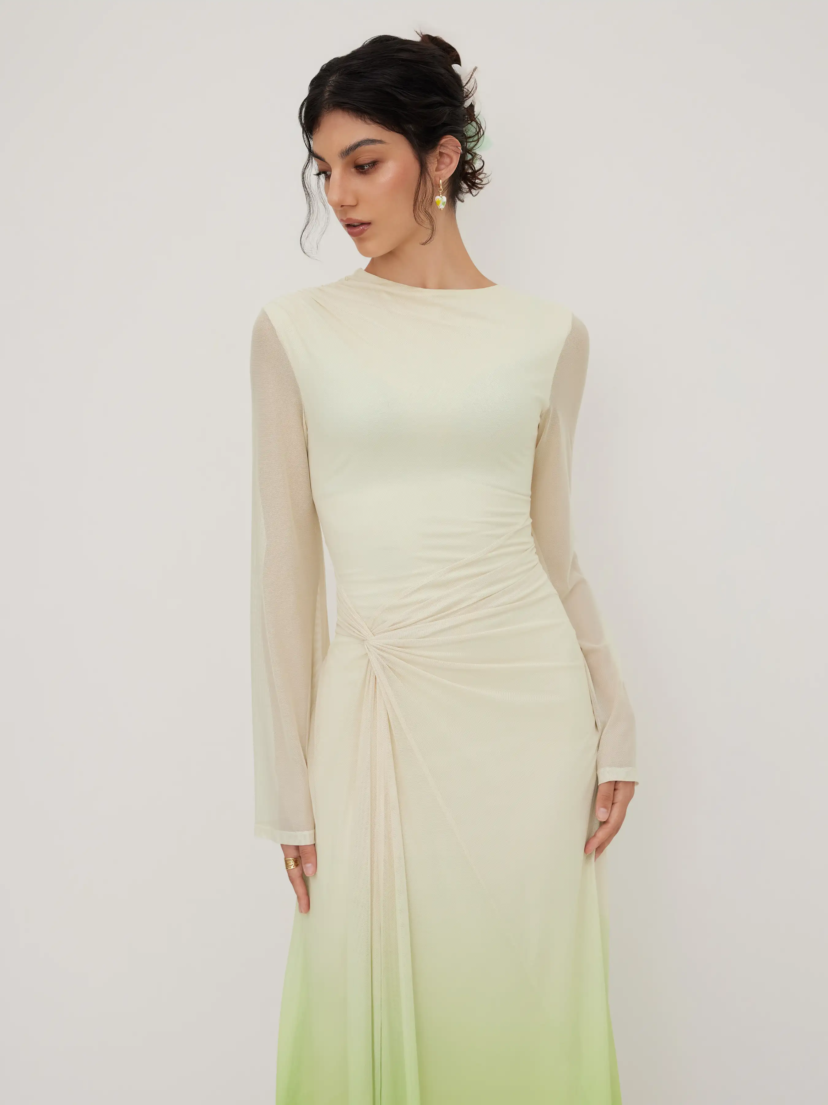 9527-mesh-asymmetrical-neck-gradient-twist-ruched-maxi-dress-1.webp