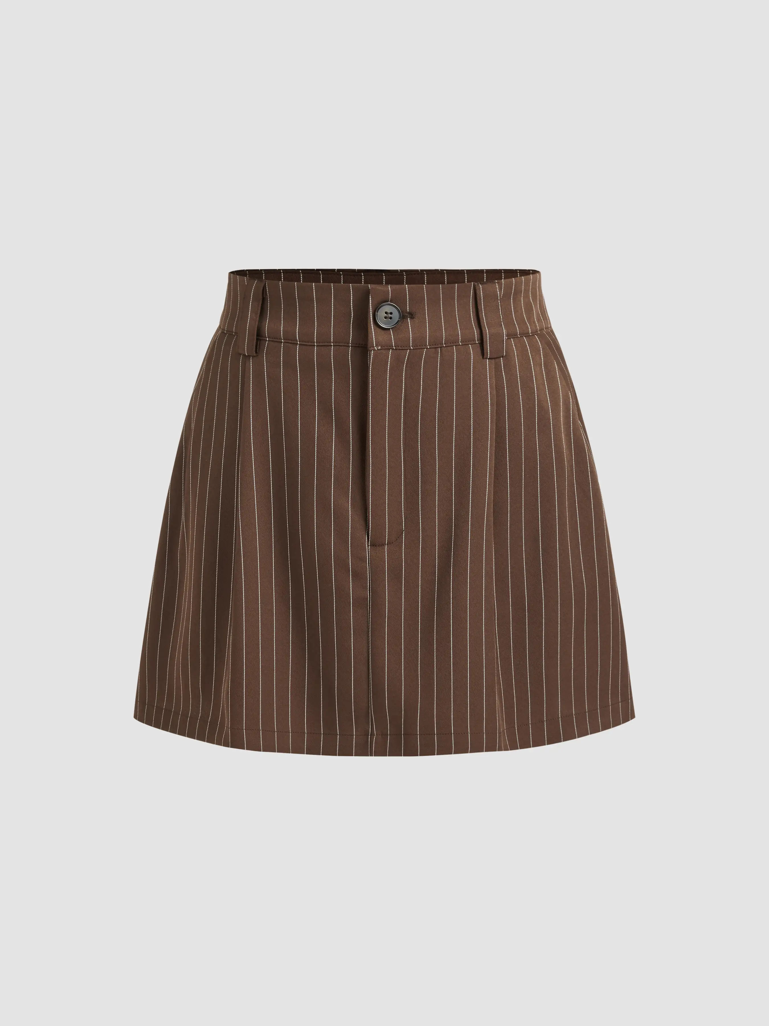 Mid Rise Stripe Mini Skirt