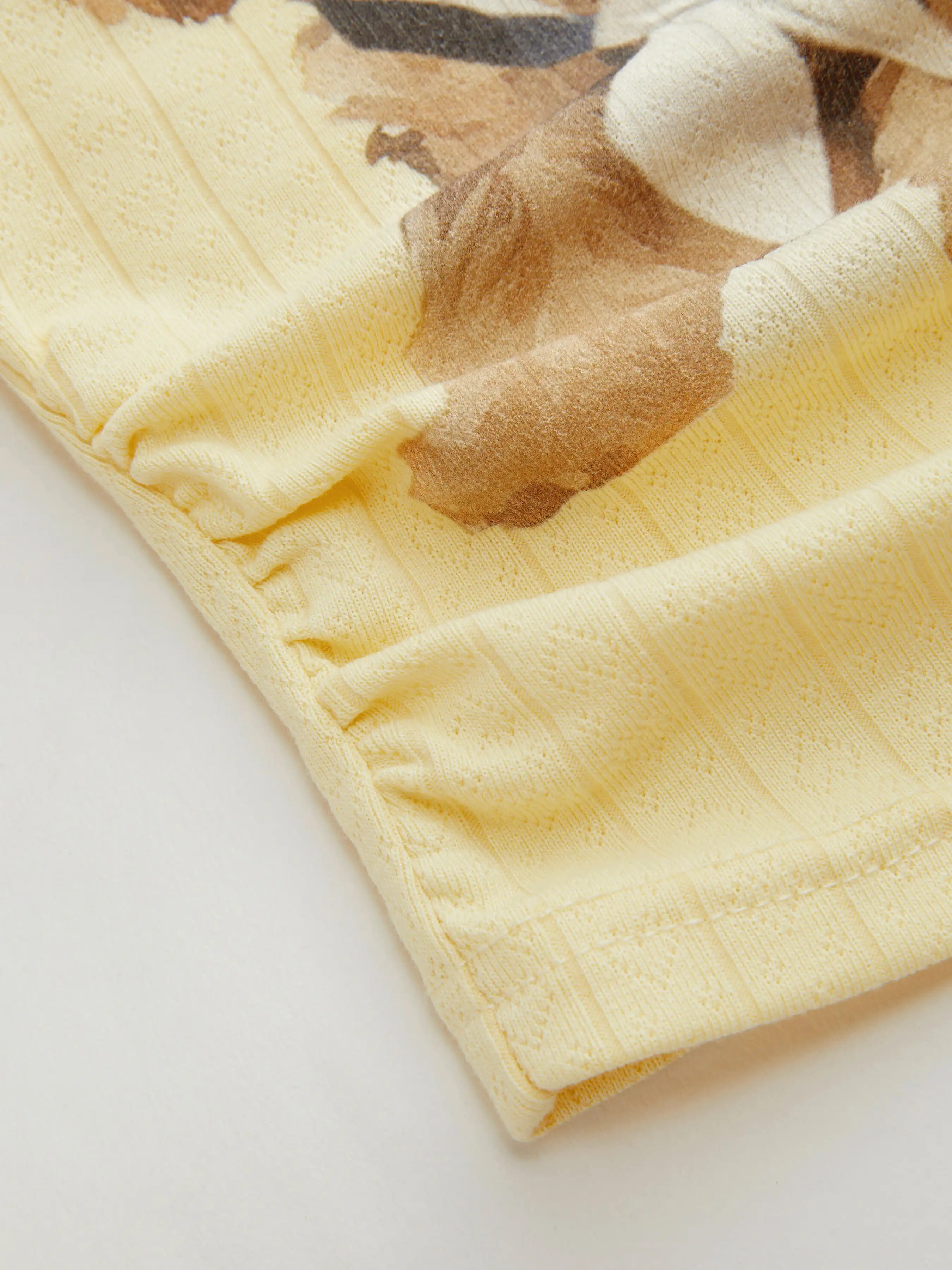 Asymmetrical Neck Dog Graphic Ruched Short Sleeve Tee